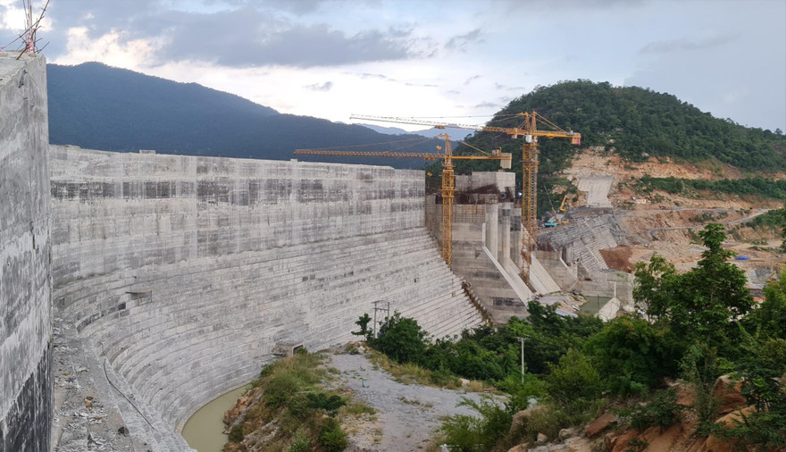 Hệ thống thuỷ lợi Tân Mỹ có quy mô lớn nhất khu vực Nam Trung bộ. Ảnh L.H