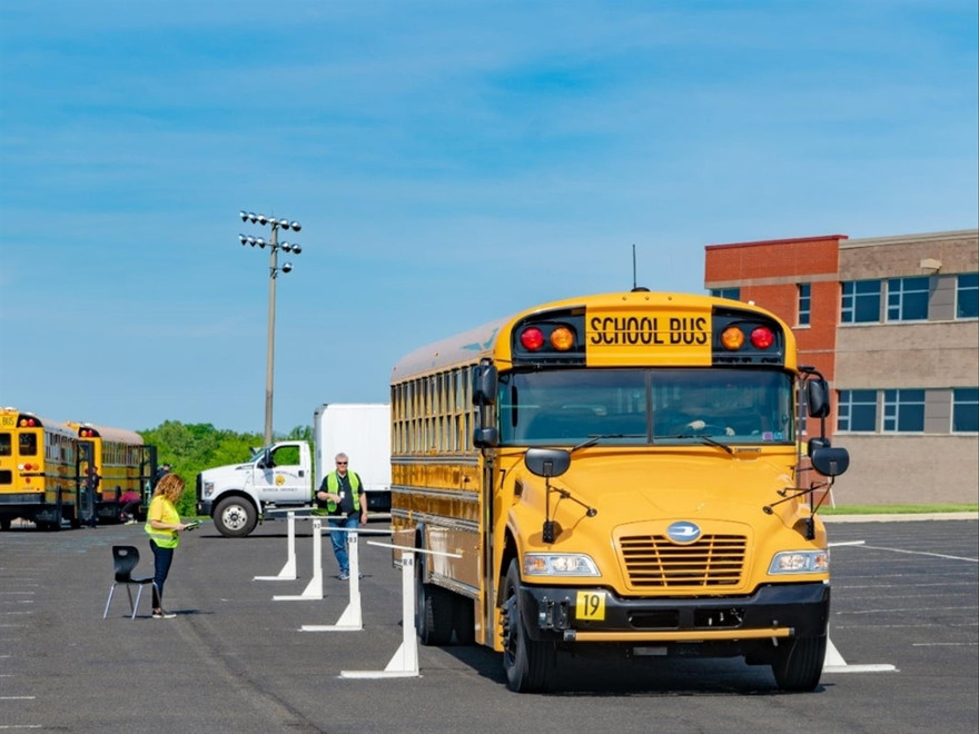 Xe buýt học sinh của Mỹ. Ảnh minh họa 