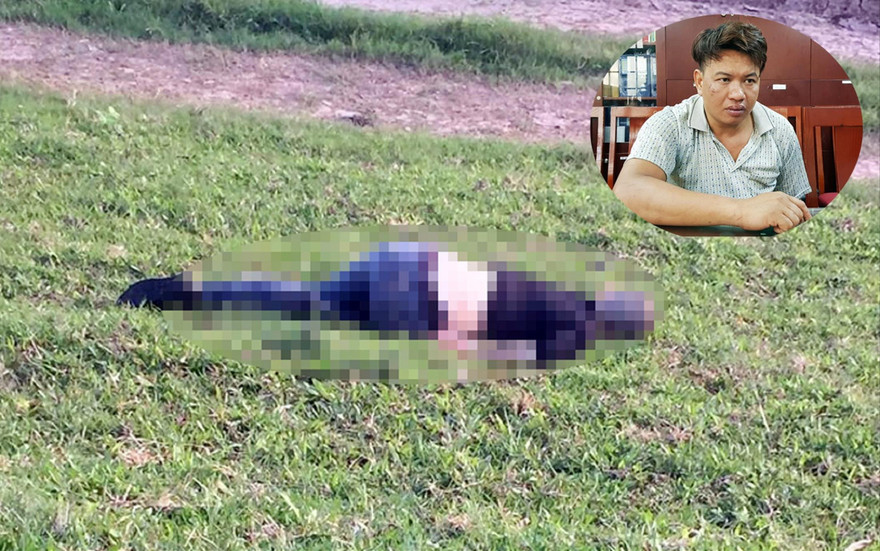 Đối tượng Đỗ Văn Bình (ảnh nhỏ) và một nạn nhân bị sát hại trong vụ án