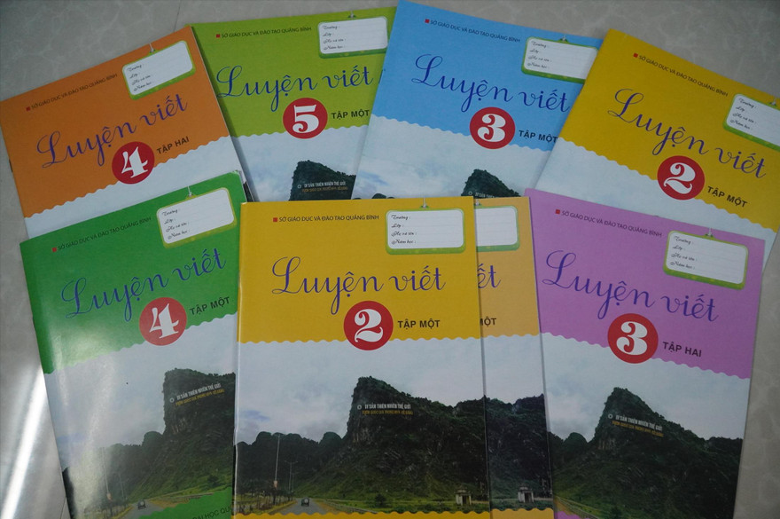 Bộ vở Luyện viết chữ đẹp do Sở GD&ĐT biên soạn, được giáo viên, phụ huynh học sinh phản ánh có nhiều sai sót
