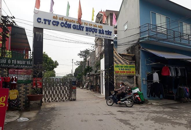 Cty Cổ phần Cồn rượu giấy Hà Tây cho doanh nghiệp thuê đất để xảy ra vi phạm môi trường 