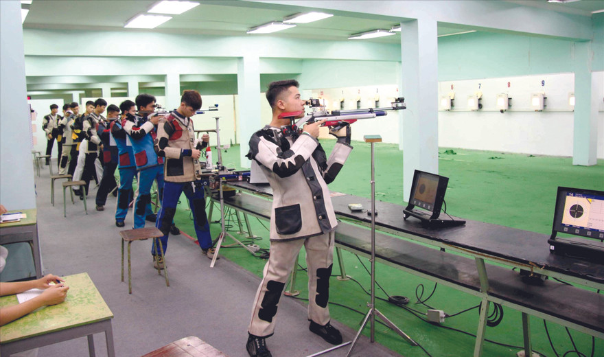 Trường bắn Trung tâm HLQG Hà Nội sẽ được cải tạo, nâng cấp để phục vụ SEA Games 31 vào cuối năm nay. Ảnh: Bùi Lượng