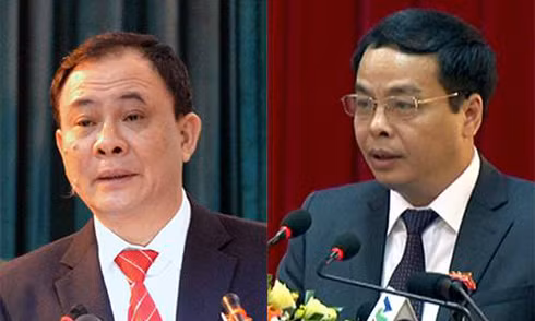 Ông Phạm Duy Cường và Ngô Ngọc Tuấn. Ảnh: VnExpress