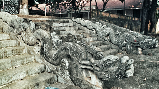 Tương lai du khách không chỉ được chiêm ngưỡng Thềm rồng, mà có thể tận thấy điện Kính Thiên được phục dựng. Ảnh: H.Nguyên