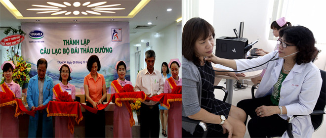 Tại buổi lễ ra mắt Câu lạc bộ bệnh nhân đái tháo đường, Phòng khám An Khang - Vinamilk cũng tổ chức khám và tư vấn miễn phí cho những bệnh nhân đã và đang được tư vấn, theo dõi, điều trị tại phòng khám.