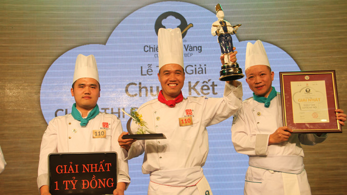 Đội Quán quân cuộc thi Chiếc thìa vàng 2015. Ảnh: Đại Dương 