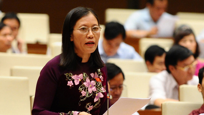 ĐB Lê Thị Nga, Phó Chủ nhiệm Ủy ban Tư pháp. Ảnh: H.Long