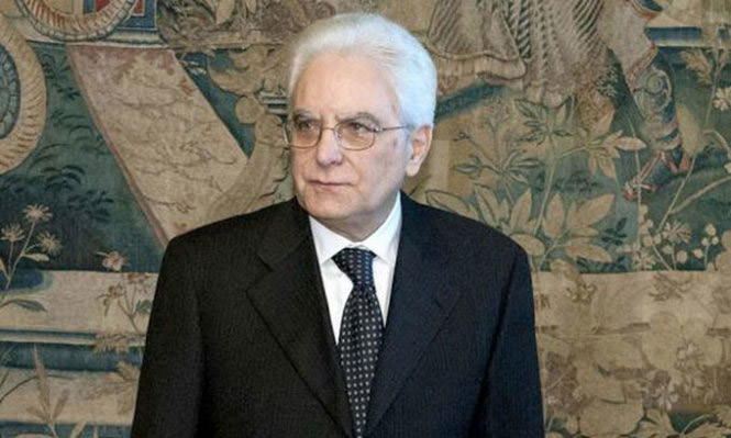 Tổng thống Ý Sergio Mattarella.