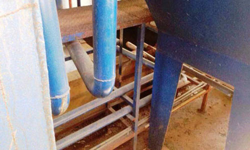 Hệ thống xả thải của Cty TNHH Shinhan Vina được phát hiện có nhiều chất độc vượt tiêu chuẩn cho phép xả ra môi trường. Ảnh: Dân Trí