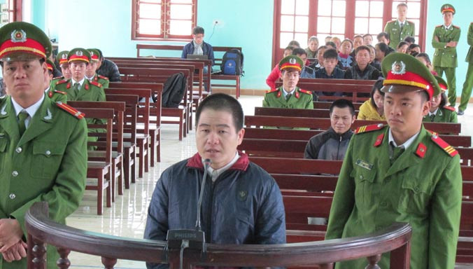 Tàng Keangnam trong phiên xử. Ảnh: BT