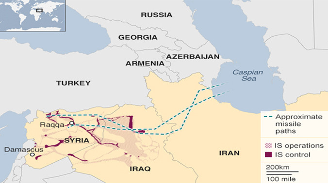 Bản đồ chiến trường Syria. Nguồn: BBC
