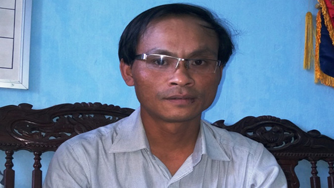 Ông Đặng Tiến Tùy, người vừa nhặt được tiền và tìm cách trả lại cho bệnh nhân nghèo. Ảnh: Ngọc Văn