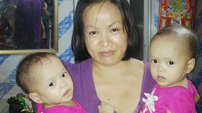 Chị Chi và hai con