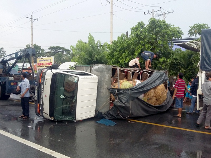 Hiện trường vụ tai nạn. Ảnh: Đức Thịnh