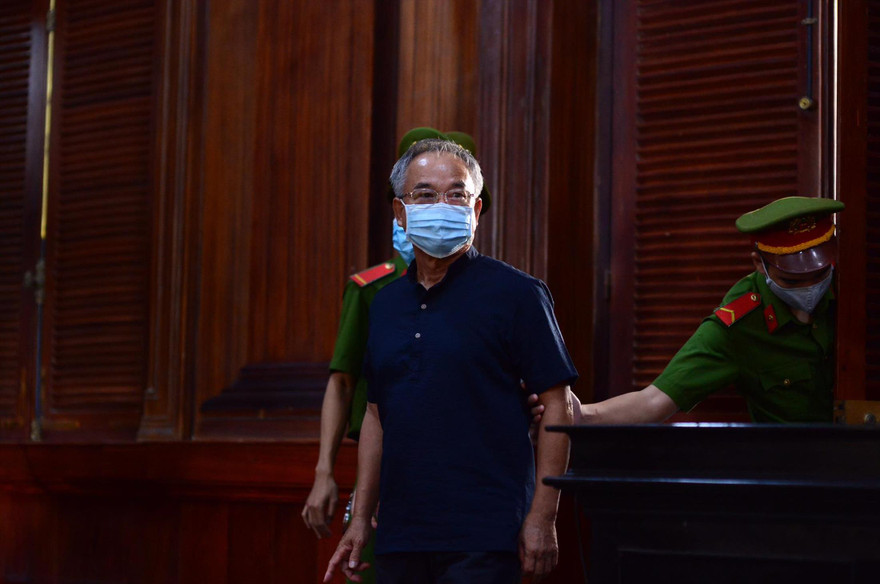 Ông Nguyễn Thành Tài tại phiên tòa Ảnh: Tân Châu