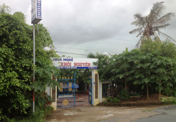 Nhà nghỉ Khôi Nguyên nơi xảy ra vụ việc. Ảnh: Song Tiến