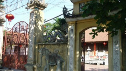 Ngôi đình Trát Cầu được tu sửa cách đây 10 năm.