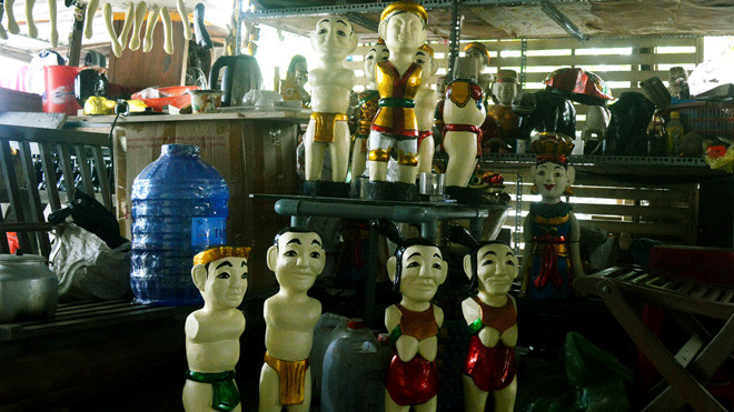 Những chú rối nước ngộ nghĩnh của ông Oánh.