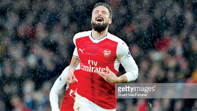 Olivier Giroud sẽ tiếp tục mang chiến thắng về cho Arsenal sau khi lập siêu phẩm ở vòng trước? Ảnh: GETTY IMAGES