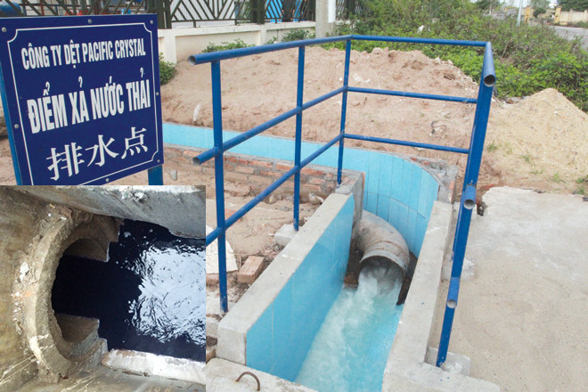 Hệ thống xả thải được “ngụy trang” của Cty Pacific Crystal.