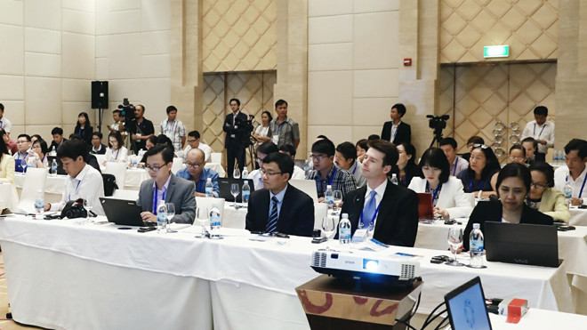 Quang cảnh buổi họp báo.