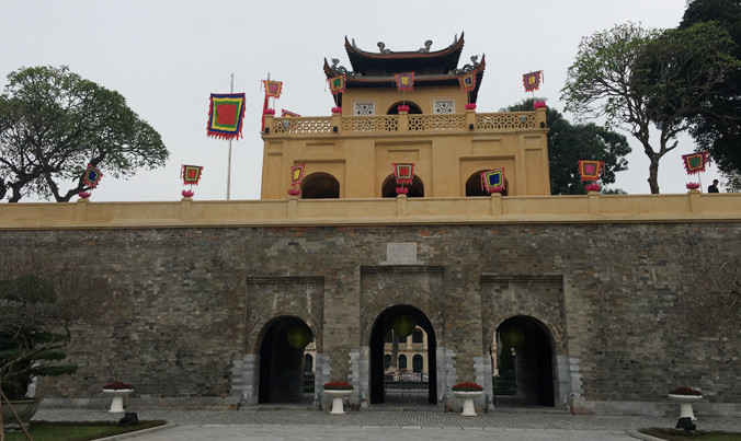 Đoan Môn sau khi được bảo quản, quét vôi màu vàng. Ảnh: T.Toan