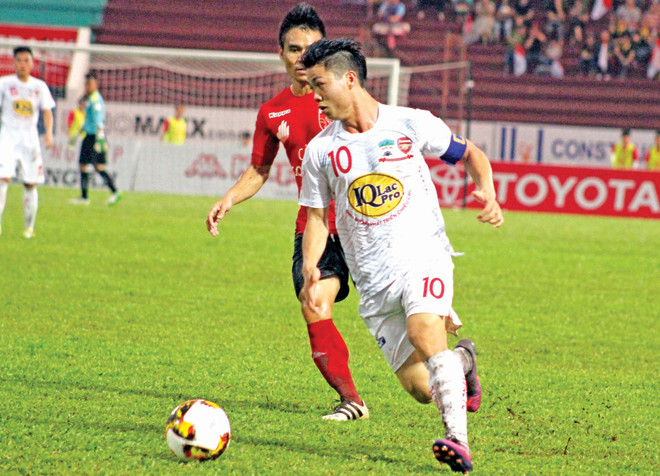 Công Phượng đang cho thấy tầm ảnh hưởng của mình trong phong độ khởi sắc của HAGL từ đầu năm mới đến nay. Ảnh: T.Vũ