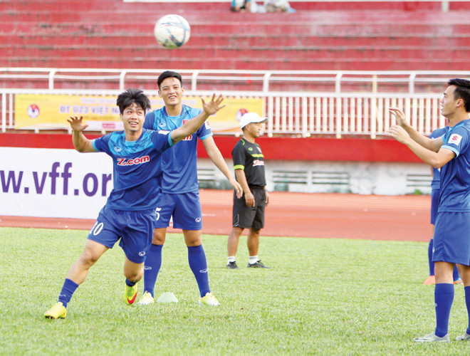 Công Phượng sẽ nhận được sự quan tâm rất nhiều ở trận giao hữu chiều nay sau thời gian sa sút phong độ. Ảnh: VSI