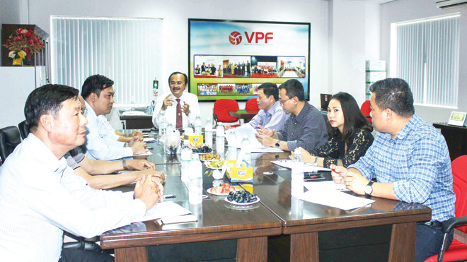 Cuộc họp hồi đầu tuần của VPF đã thống nhất thành lập Ban giám sát việc phân công trọng tài các giải chuyên nghiệp. Ảnh: VSI