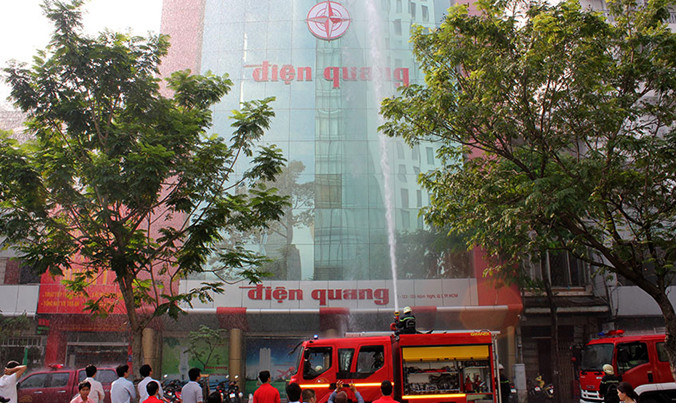 Công ty Cổ phần Bóng đèn Điện Quang trên đường Hàm Nghi, Quận 1, TPHCM. Ảnh: PV