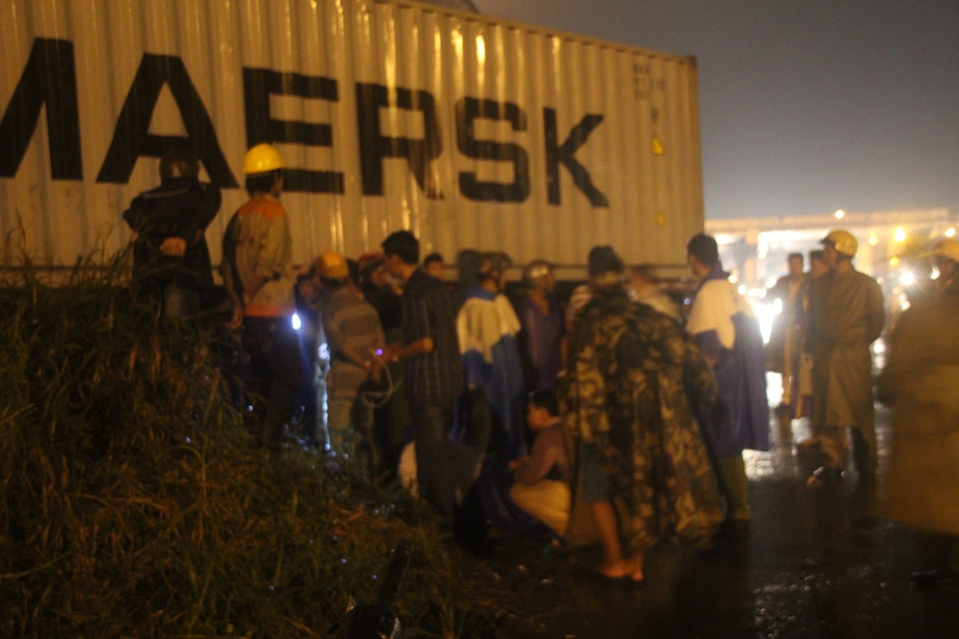 Hiện trường vụ tai nạn.