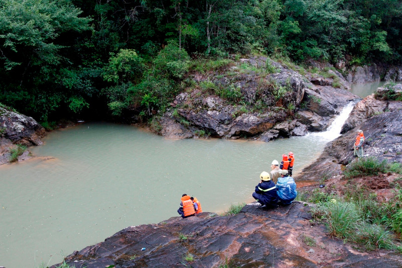 Khu vực Suối Vàng nơi các nạn nhân gặp nạn.