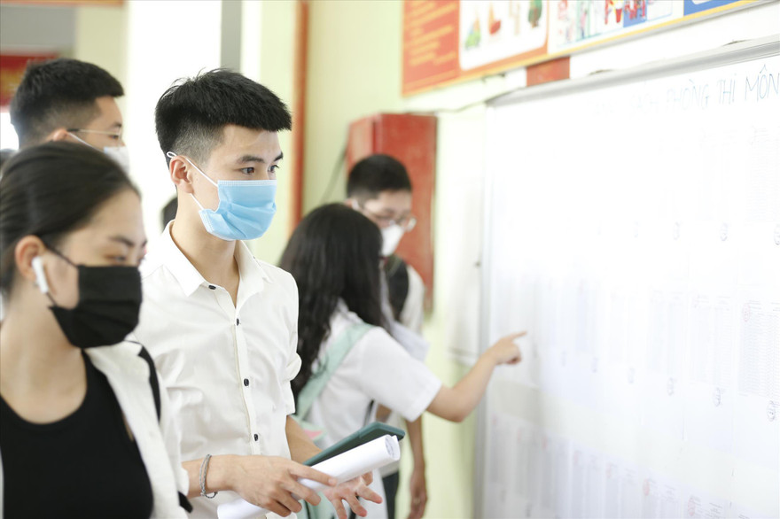 Thí sinh dự thi tốt nghiệp THPT đợt 1 năm 2020. Ảnh: Như Ý