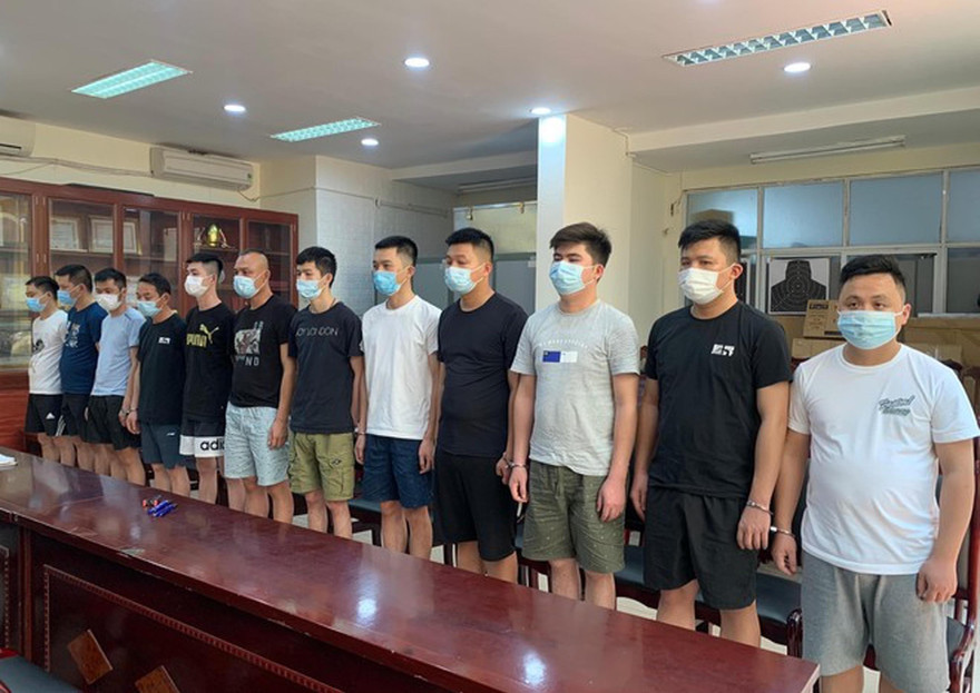 Nhóm người Trung Quốc nhập cảnh trái phép vào Việt Nam bị Công an thành phố Hà Nội phát hiện tại quận Thanh Xuân