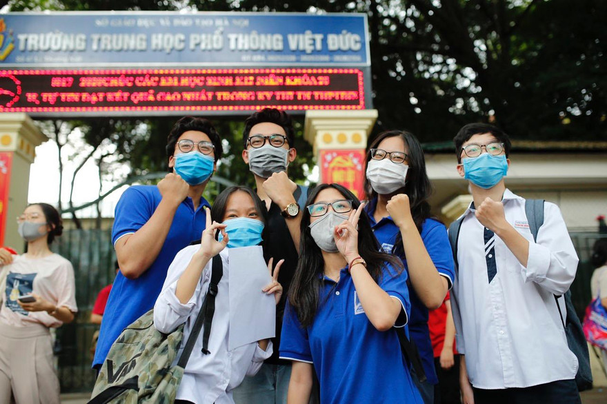 Thí sinh ở Hà Nội thi tốt nghiệp THPT năm 2020. Ảnh: Như Ý