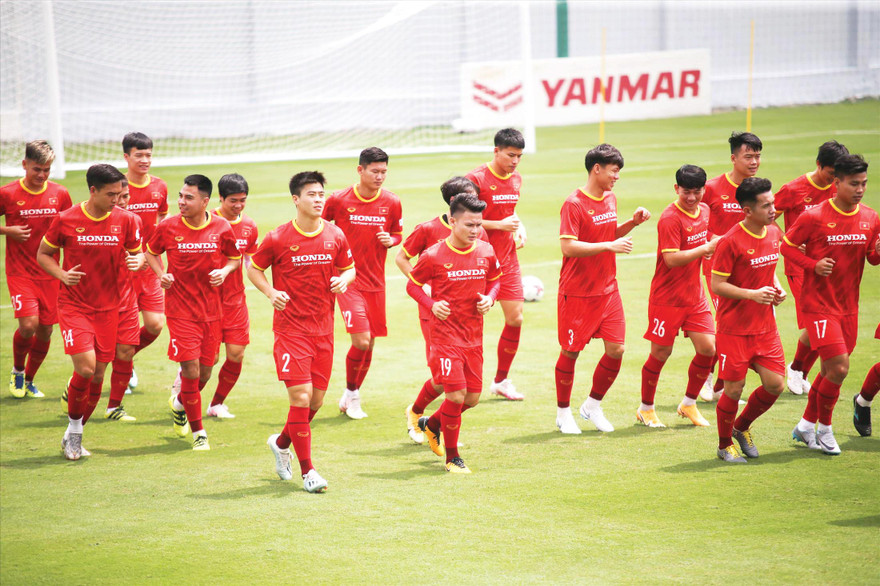 Ðội tuyển Việt Nam đang sở hữu nhiều ngôi sao tấn công xuất sắc như Quang Hải hay Tuấn Anh, Văn Toàn. Ảnh: Anh Ðoàn