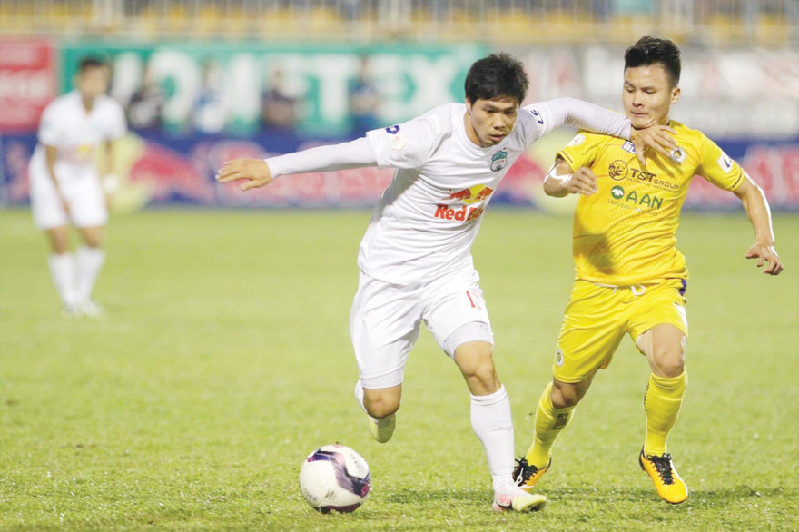 HAGL dự báo sẽ có chiến thắng dễ dàng trước An Giang ở vòng đầu cúp Quốc gia Bamboo Airways 2021. Ảnh: Hữu Phạm