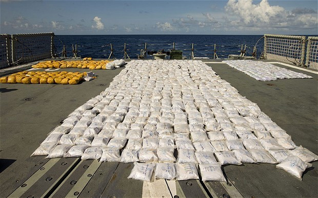 Ma túy trên tàu HMAS Darwin của Australia. Ảnh: Telegraph.