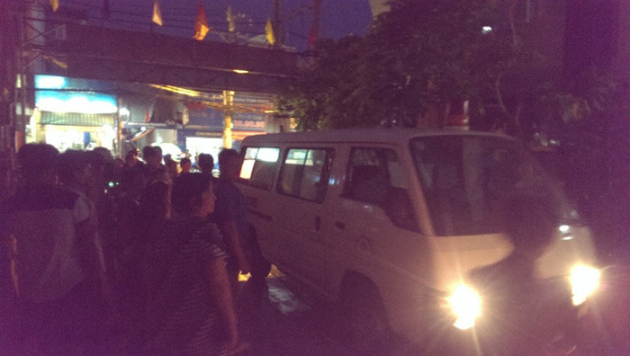 Thi thể nạn nhân được đưa về nhà xác