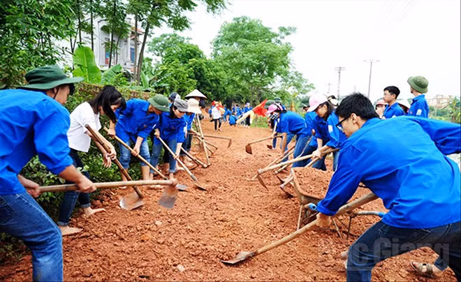 Phong trào thanh niên tình nguyện tạo dấu ấn lớn trong xã hội Ảnh: CTV