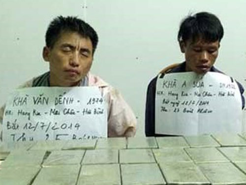 Các đối tượng trong chuyên án của đại úy Vũ Đình Thi. Ảnh: An ninh thủ đô.