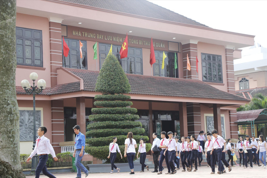 Một góc Di tích Khu lưu niệm Tổng Bí thư Lê Duẩn ở thôn Hậu Kiên, xã Triệu Thành, huyện Triệu Phong (Quảng Trị) 