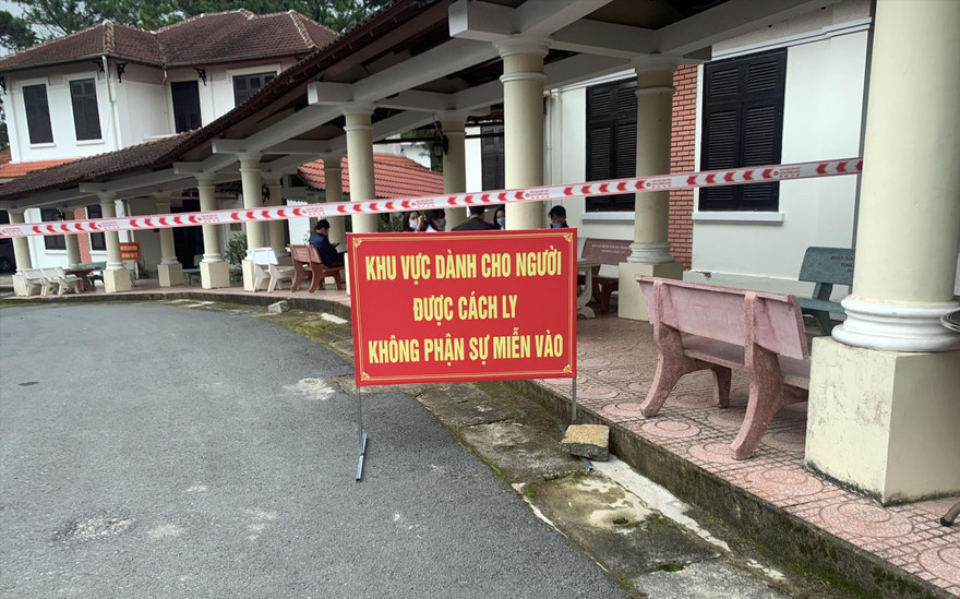 Khu cách ly tại Trung tâm Điều dưỡng người có công Lâm Đồng 