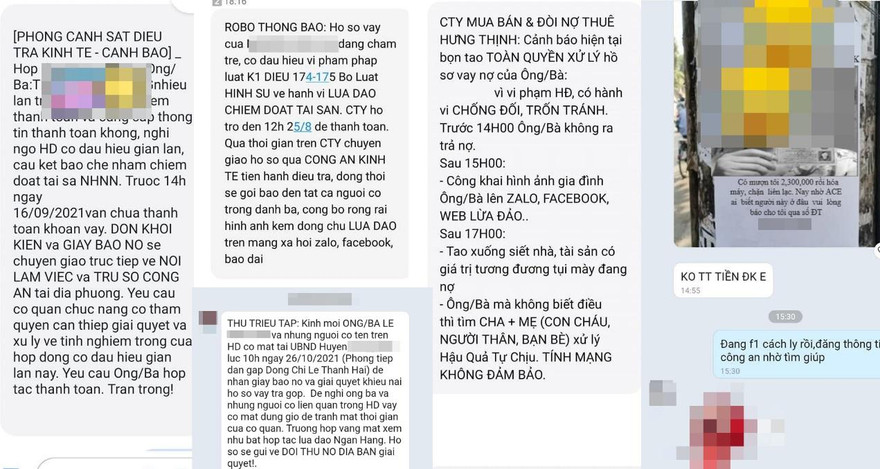 Hàng loạt khách hàng vay tiền qua app bị đe dọa