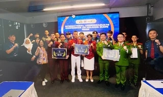 Học viên học viện CSND ghi dấu ấn với giải Ba trong Cuộc thi nghiên cứu khoa học dành cho sinh viên Cảnh sát Châu Á 2025