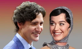 Bức ảnh Katy Perry hôn cựu Thủ tướng Canada gây sốt toàn cầu