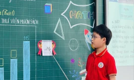 Học sinh tại Hà Nội với chuyên đề giáo dục kĩ năng công dân. Ảnh: Trường Tiểu học Quang Trung