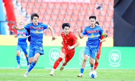 Đình Bắc (giữa) sẽ tỏa sáng giúp U22 Việt Nam giành huy chương vàng tối nay