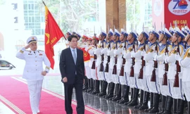 Chủ tịch nước Lương Cường tới dự Lễ kỷ niệm 70 năm Ngày thành lập Quân chủng Hải quân, ngày 7/5/2025