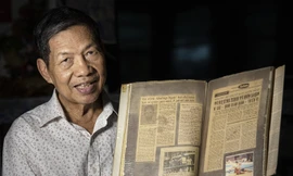 Võ sư Nguyễn Ninh một thời là tay đấm lừng danh trên các sàn đài Ảnh: Văn Chương 